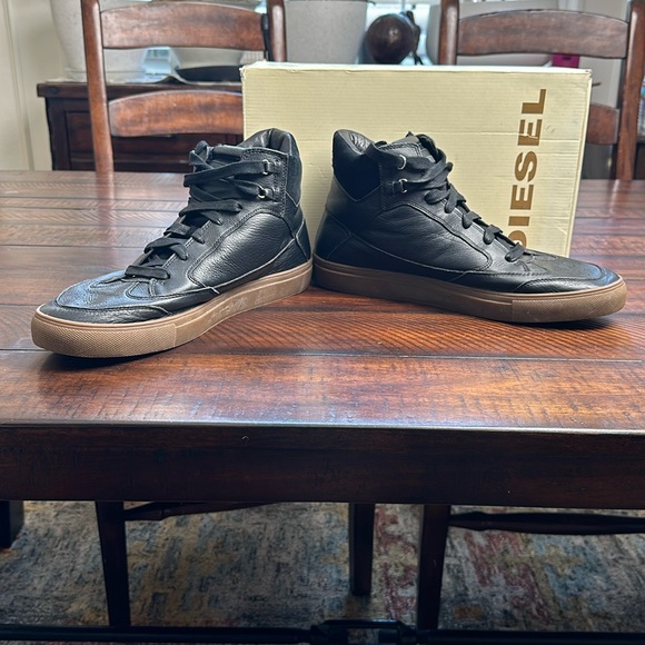 Diesel Claw King Genuine Leather Sneakers 13 - Picture 8 of 10
